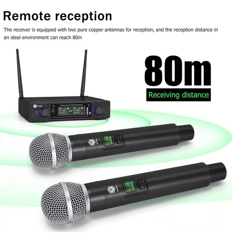 Winmix Mezcladora Mixer De 8 Canales 16 Efectos Ct80s Bluetooth Usb con micrófono Inalámbrico 2 Canales 2 Micrófonos Kit combinado para entretenimiento comercial o doméstico