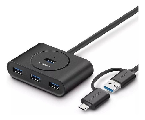 Ugreen Hub Usb 3.0 Con Otg C,smartphone,mackbook,surface Pro