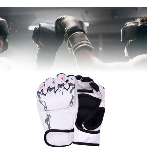 Luvas De Mma Kickboxing Metade Dedo Com Palma Aberta Luvas