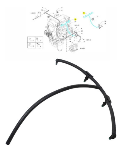 Tubo De Retorno Combustible Daily Iveco 504007621