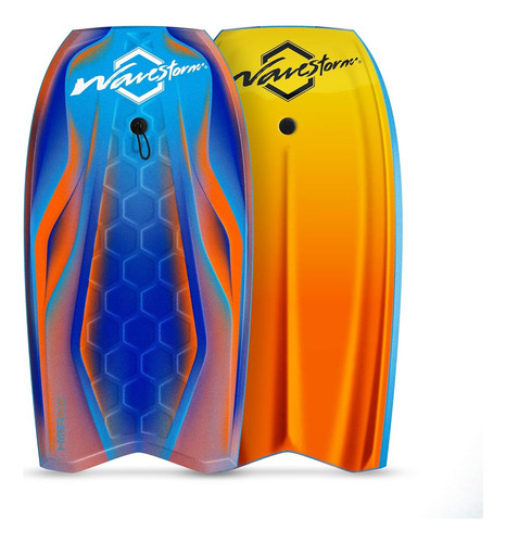 Tabla Bodyboard Surf Pro Wavestorm Hypergon 107 Cm Naranja