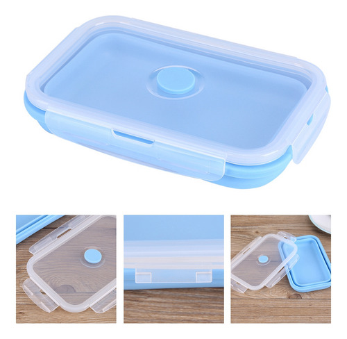 Heavenly Folding Lunch, Portátil, De Silicona, 800 Ml