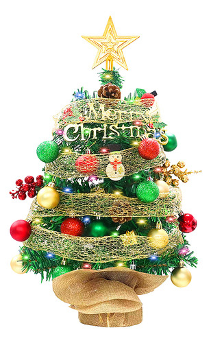 Cadena Led De Mesa Con Forma De Árbol De Navidad De 2 Pies Q