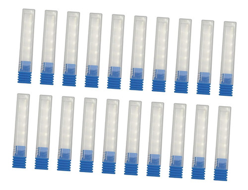 4 Estuche Para 20 Brocas Para Manicura, Contenedor Azul