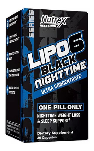 Imagen 1 de 2 de Lipo 6 Black Nighttime Ultra Concentrado 30 Cápsulas