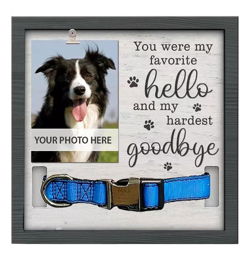 T Dog Cat Memorial Picture Frame Memorial Frame Con
