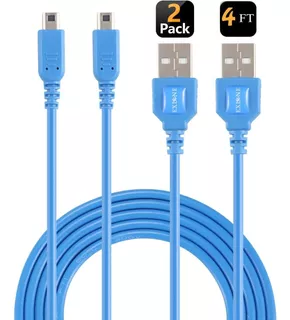 Exlene 2ds 3ds - Cable De Carga Usb (1,2 M), Color Azul