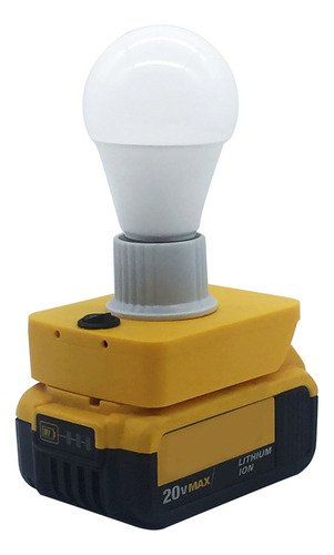 Lâmpada Led Portátil E27 Para Lítio Da Série Dcb 18v 20v
