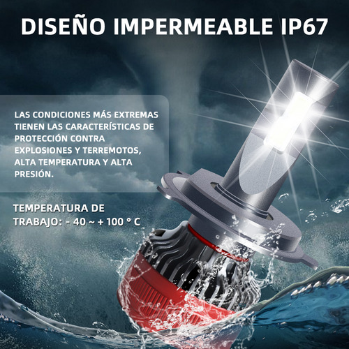 Kits De Led Honda Civic Sir 00-03 H4 Alta+baja Luz Faro Foco