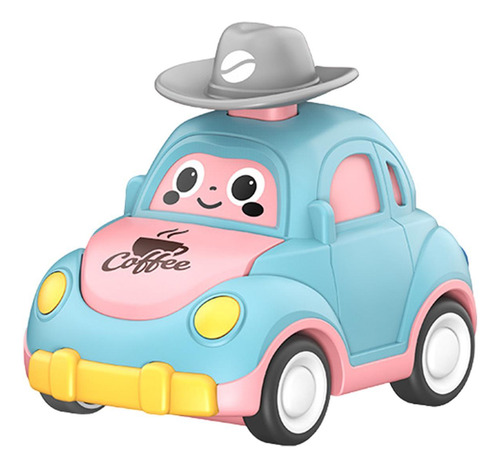 Press And Go Car Vehículo De Juego Infantil De Azul Claro