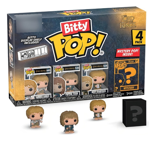 Funko Bitty Pop Set 4 El Señor De Los Anillos Mini Figuras