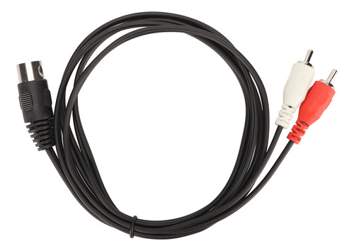 Cable Din Macho De 5 Pines A 2 Conectores Rca Macho, Cubiert