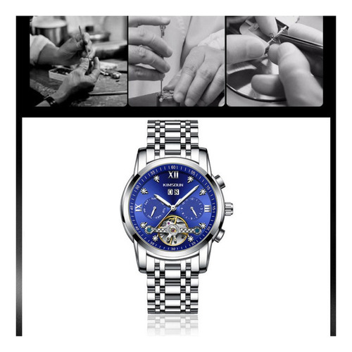 Reloj Casual Mecánico Hueco Kimsdun Calendar