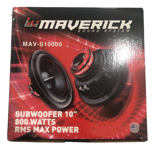 Subwoofer Doble Bobina 10 Pulgadas 800w Rms Max Power Color Negro