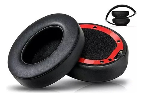 Almohadillas de espuma compatibles con Beats Studio 2 y 3, color negro