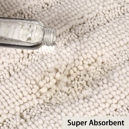 Juego De Alfombras De Baño De Chenilla Antideslizantes Para