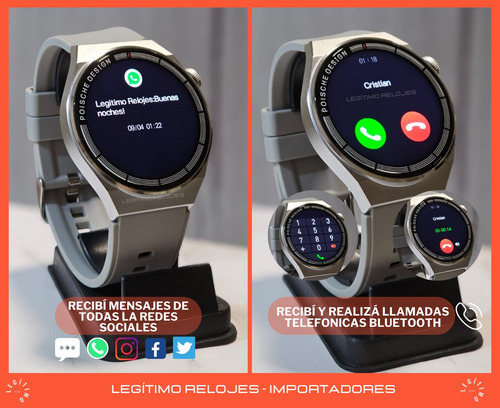 Imagen 6 de 10 de Reloj Inteligente Hombre Gt3 Max Android iPhone Smartwatch