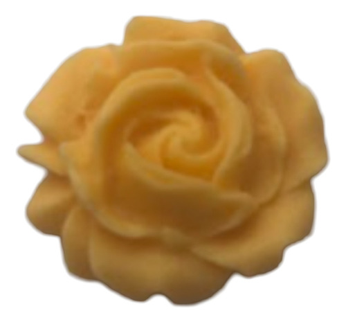 Confeito De Açúcar Flor 01, Amarelo Claro, C/ 10 Un. Cod.103