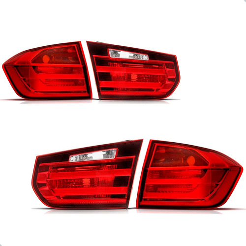 Jogo Lanterna Bmw S3 320 328 2013 A 2015 Led Canto E Tampa