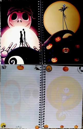 Libreta Extraño Mundo Jack Nightmare Christmas Cuaderno