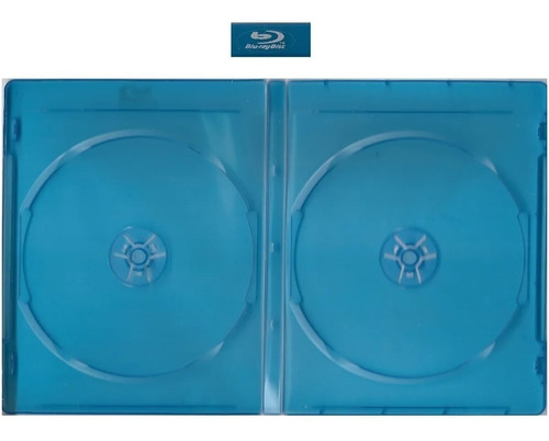 Una 1 Caja Blu-ray Dobles De 10mm, Logo Gris - Inc. Nylon