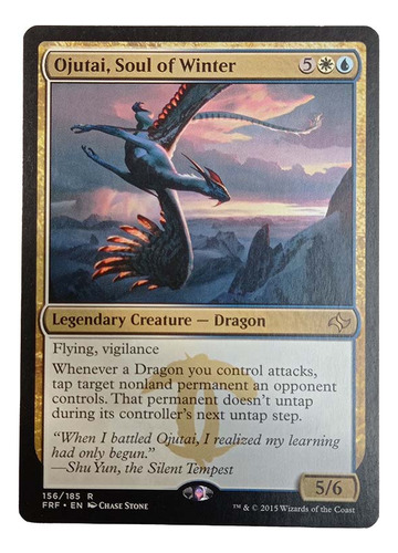 Carta Ojutai Soul Of Winter [fate Reforged] Mtg Dragon