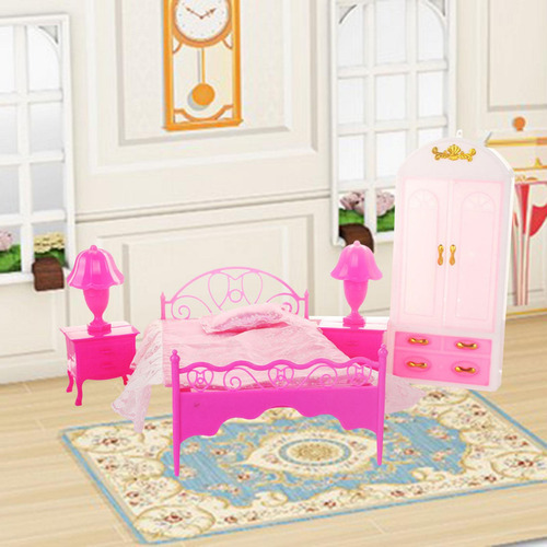4x 1:6 1:12 Modelo De Dormitorio De Casa De Muñecas Para