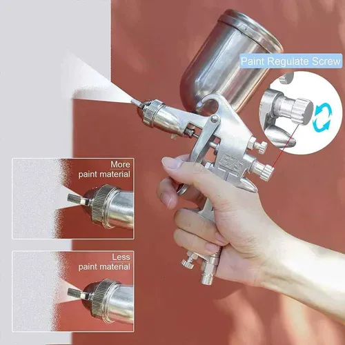 Aerógrafo Pulverizador Gravedad Con Vaso 400ml Para Pintar