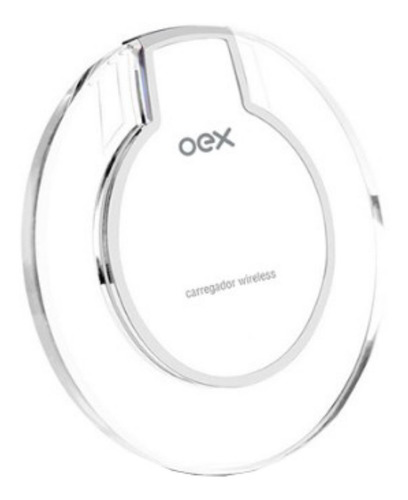 Carregador Wireless Sem Fio Para Smartphones Oex Branco