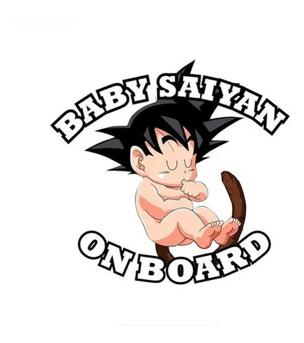Pegatina Bebé A Bordo Goku Super Saiyan