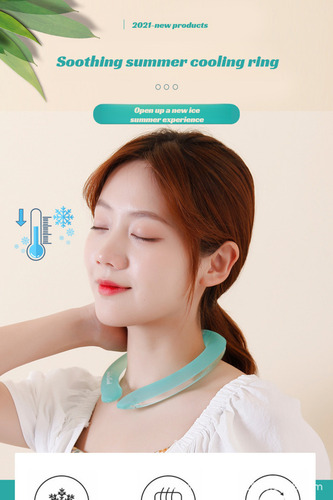 ` Collar De Cuello Ice Sticker Con Anillo De Enfriamiento