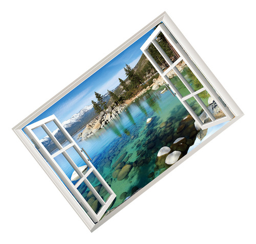 Calcomanías Murales Con Paisajes En 3d Para Decoración De Do
