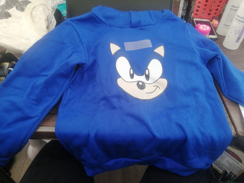 Poleron Sonic Niño Talla 8 A 10 