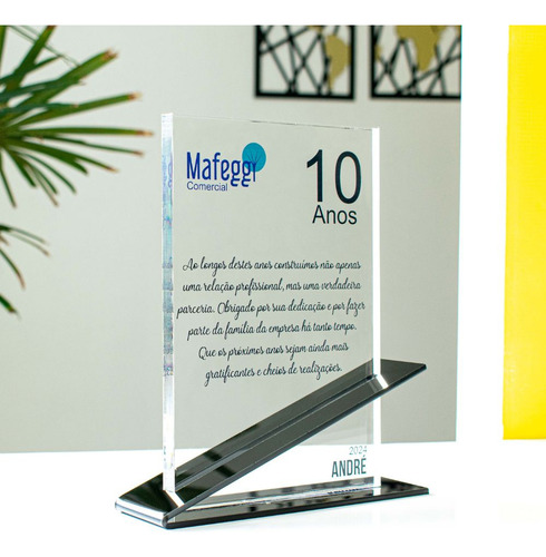 Placa De Homenagem Empresa Evento - Kit 13 Peças