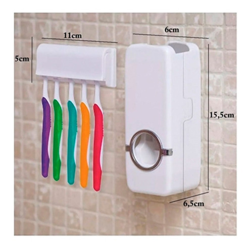 Dispenser Para Creme Dental E Porta Escovas Dp95 Western