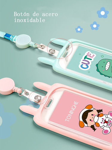 . Gafete Lanyard Cinta, Silicona Suave, Lindo, Campus,