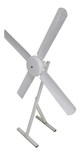 Imagen 2 de 8 de Ventilador De Techo Blanco Con Palas Metálicas - Sese - E. A