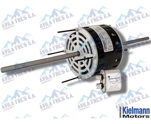 Motor Doble Eje 1/6 Hp 110v 1075 Rpm Kielmann 2 Ejes 115vrd