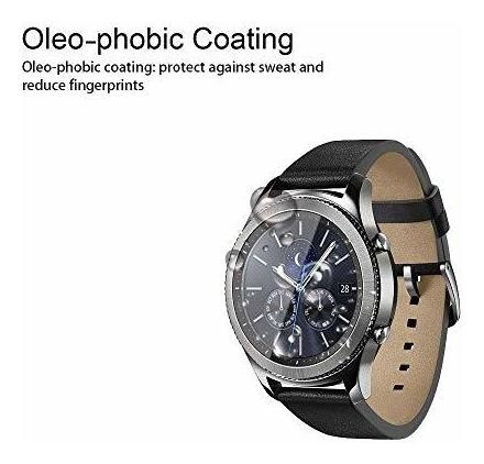 2 Pack Samsung Gear S3 frontier Protector Visualizacion