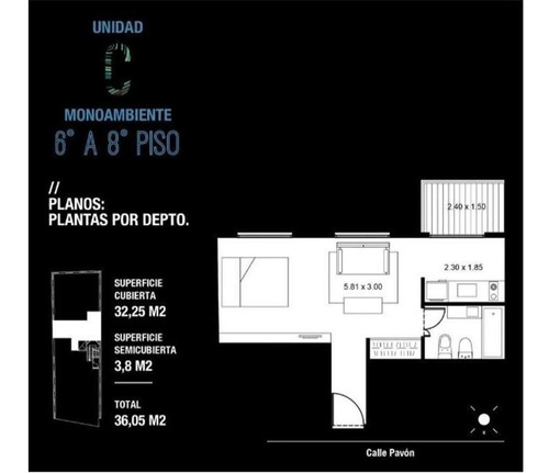 Monoambiente San Cristobal A Estrenar C/amenities