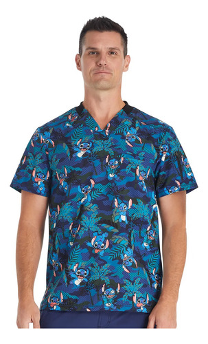 Polera Clínica Hombre Disney Tf730 Tooniforms Cherokee