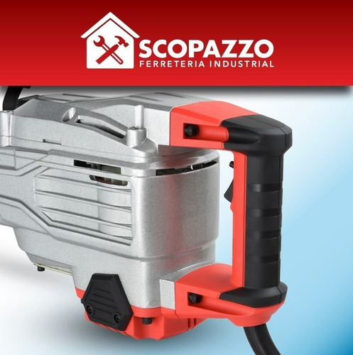 Imagen 4 de 10 de Martillo Demoledor Omaha De-16hex 1700 W 60 J + Maletín