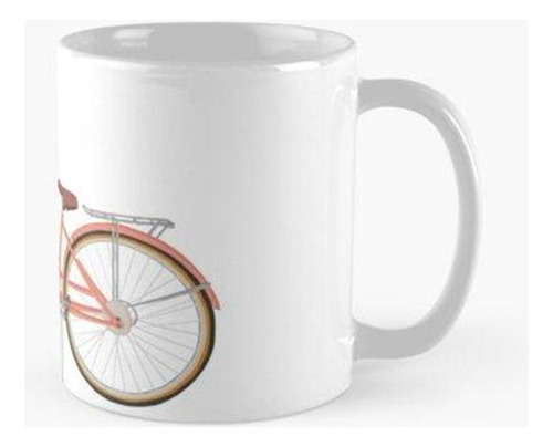 Taza Bicicleta De Crucero Rosa Calidad Premium