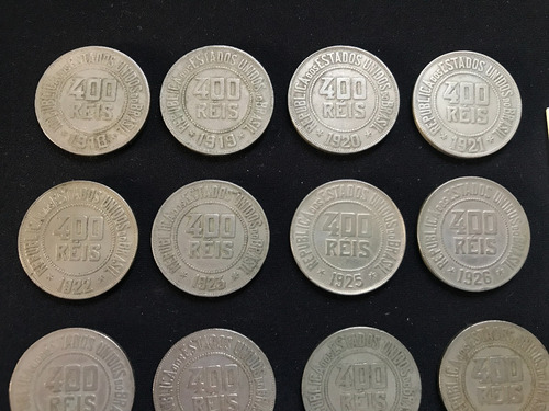 Moedas De 400 Réis De 1918 A 1935 Série Completa Veja! (Usado)