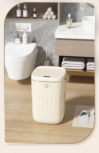 A Bote De Basura Recargable Con Sensor De Movimiento De 20 L