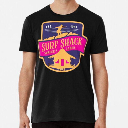 Remera Diseño De Cabina Pink Orange Surf Shack - Colección D