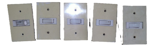 Llaves Luz 3 Punto Y 1 Toma Con Tapa Bastidor Funcionan 10 A 220v Blanco (Usado)