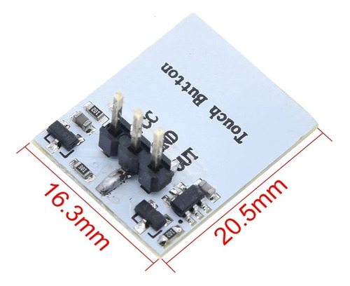 Módulo Botón Táctil Capacitivo Rgb Color Azul Para Arduino