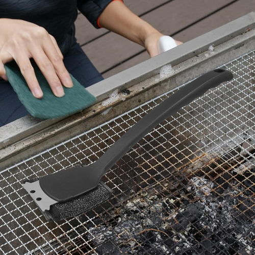 Cepillo De Limpieza Para Barbacoa Con Cepillo De Alambre De