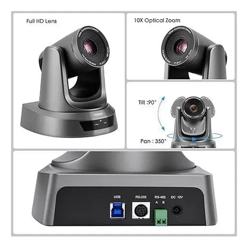 Cámara Ptz 20x Usb 1080p Vikery Para Conferencias